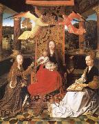 unknow artist The Madonna and the Nino enthroned, with the holy Catalina and Barbara oil painting